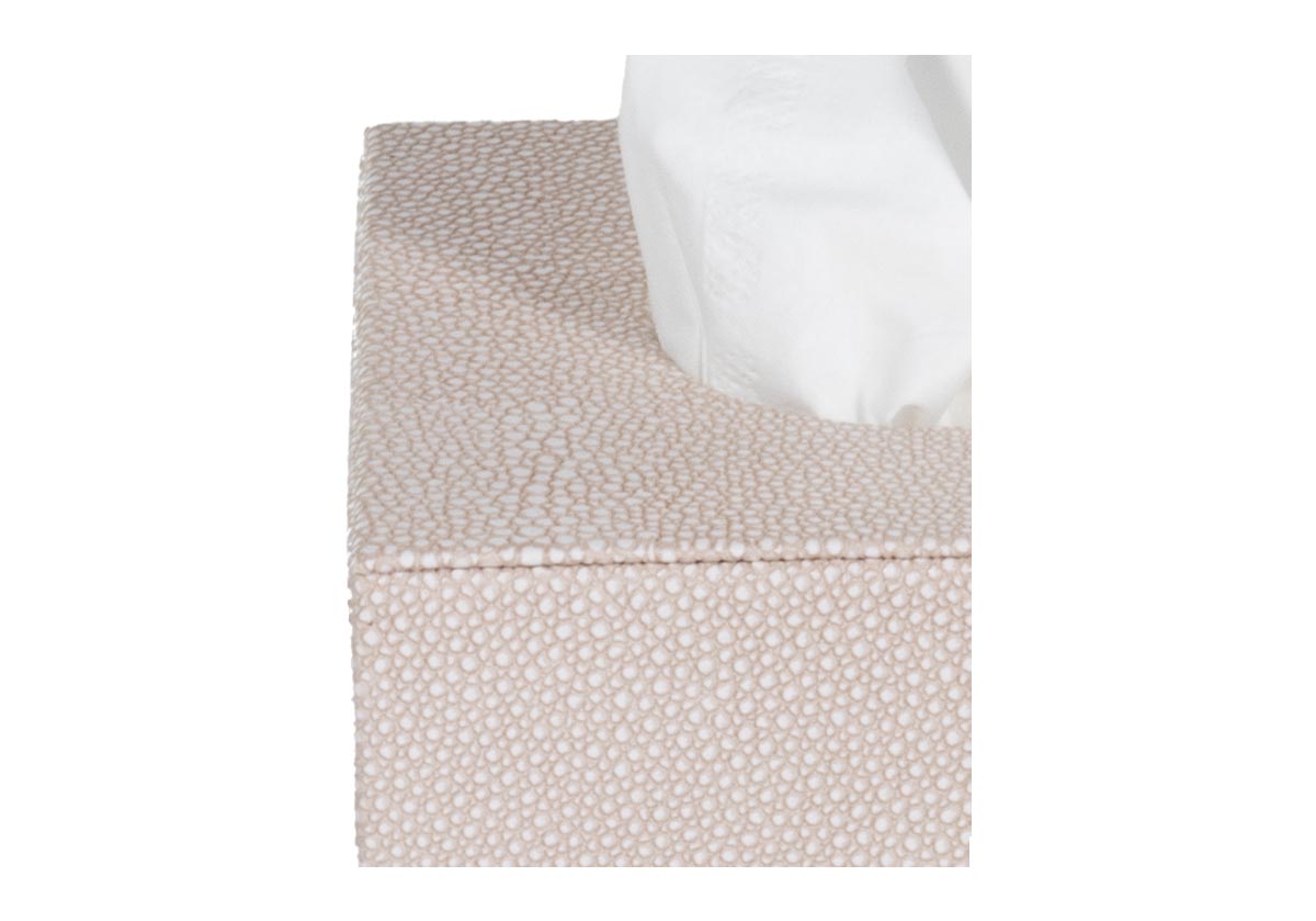 SHAGREEN TISSUE BOX | TAUPE