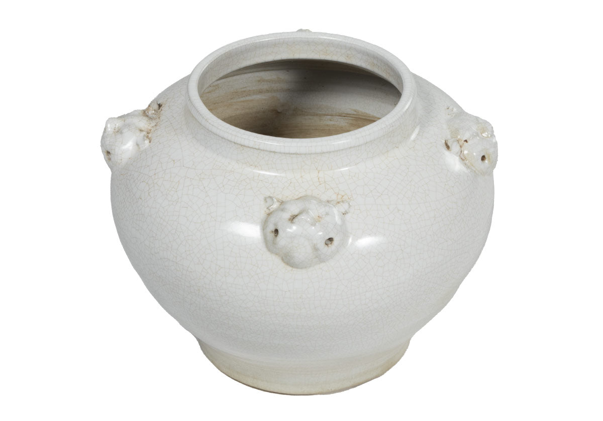 facedown picture of the agnes white jar. 