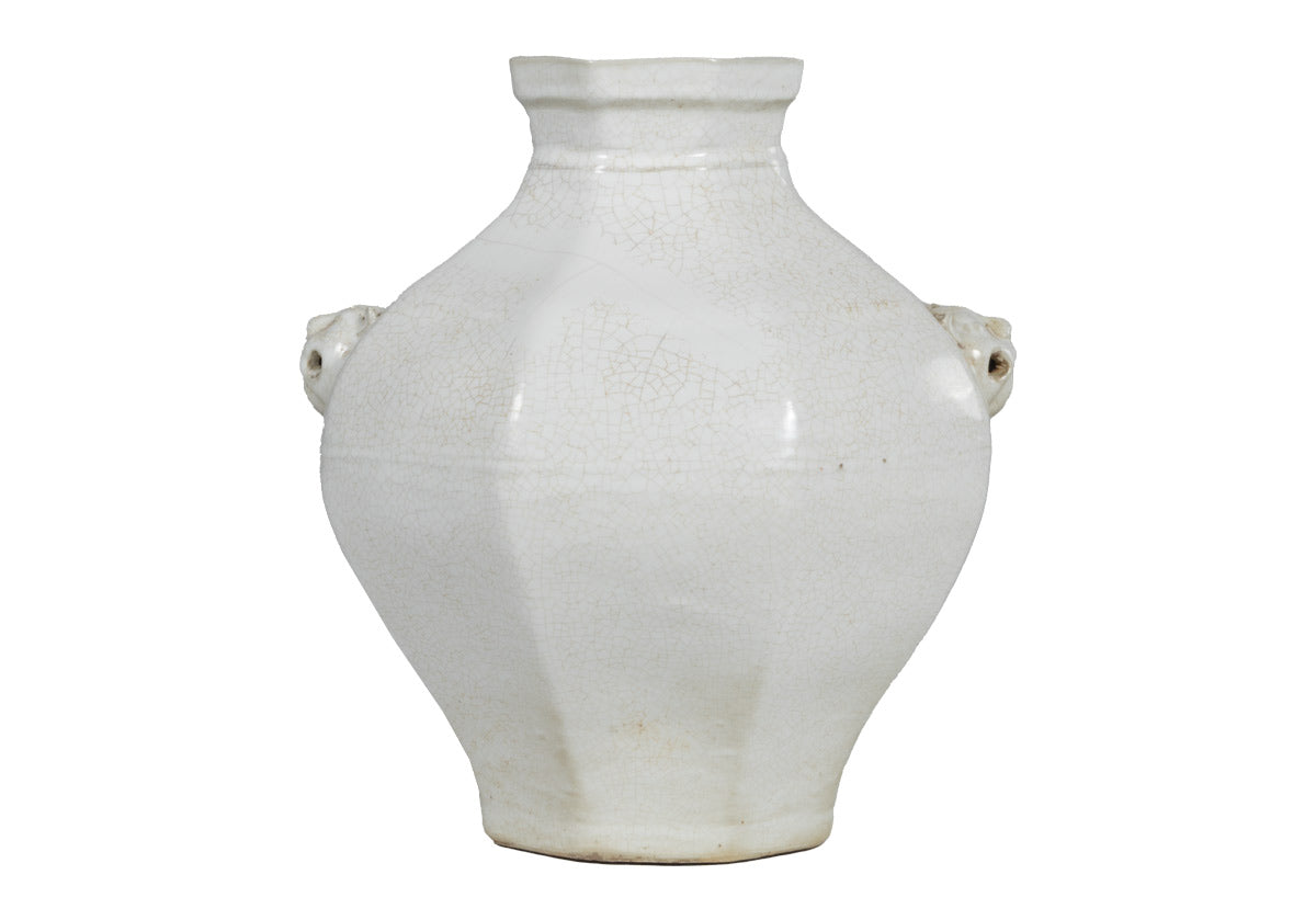 agnes, the large white jar from alice lane. faceted