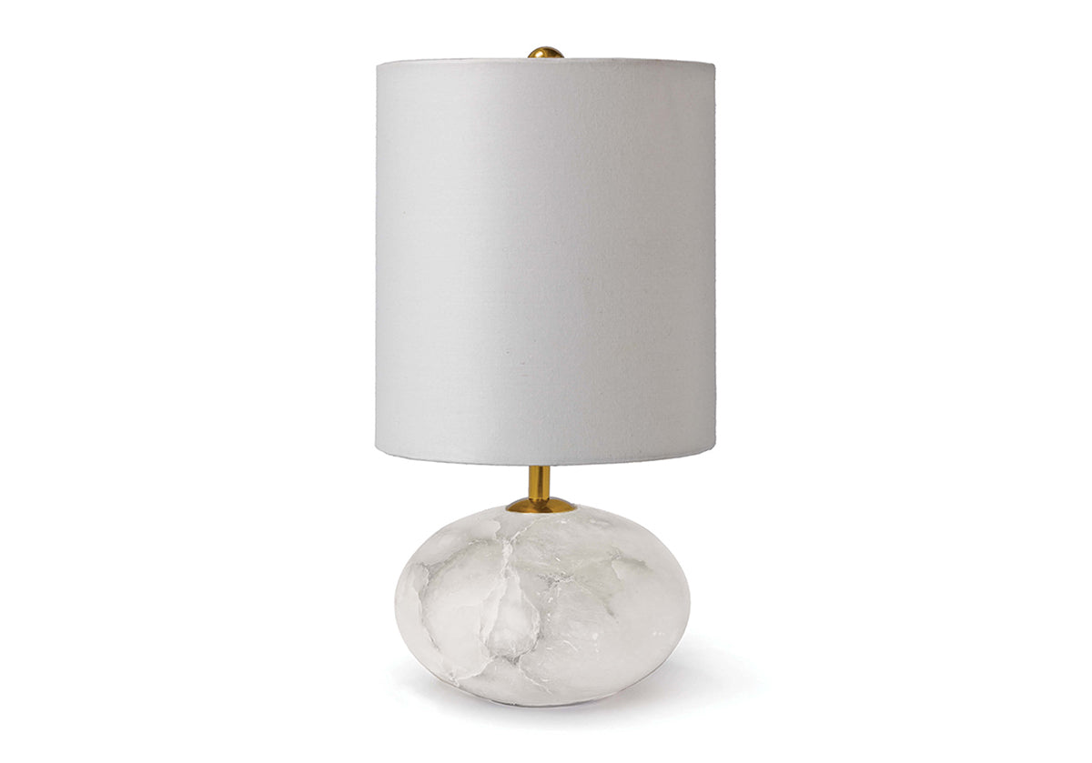 ALABASTER MINI ORB TABLE LAMP