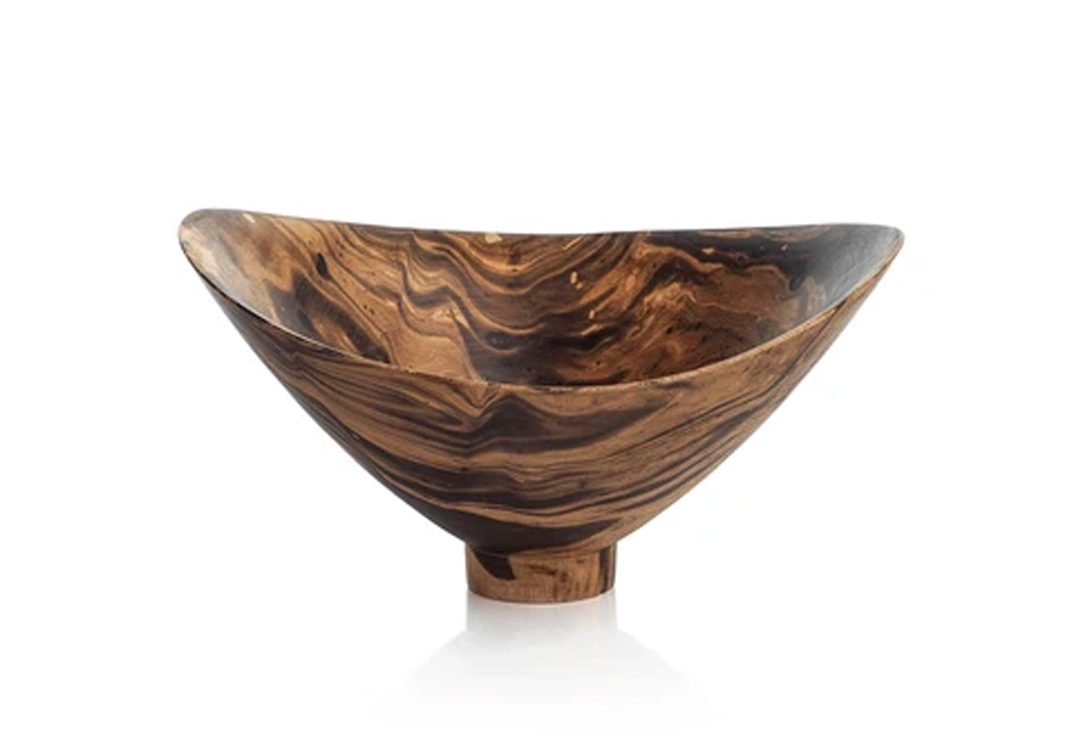 Mango Wood Butterfly Bowl