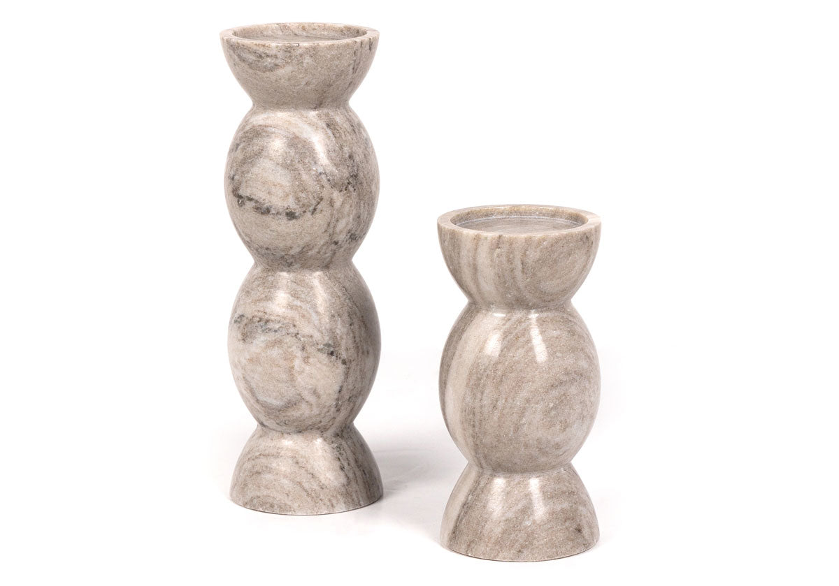 KIVU PILLAR CANDLEHOLDER SET