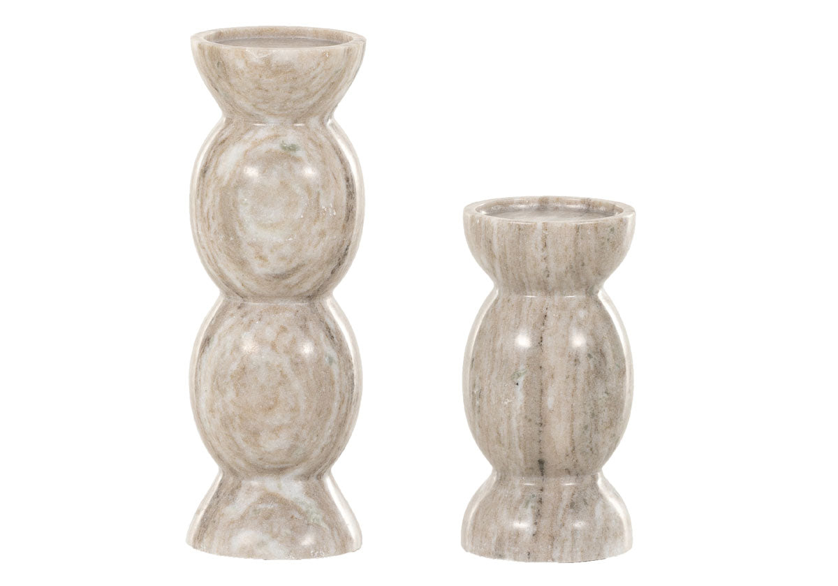 KIVU PILLAR CANDLEHOLDER SET