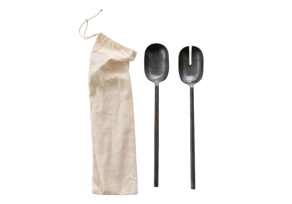 HAND-FORGED SALAD SERVERS