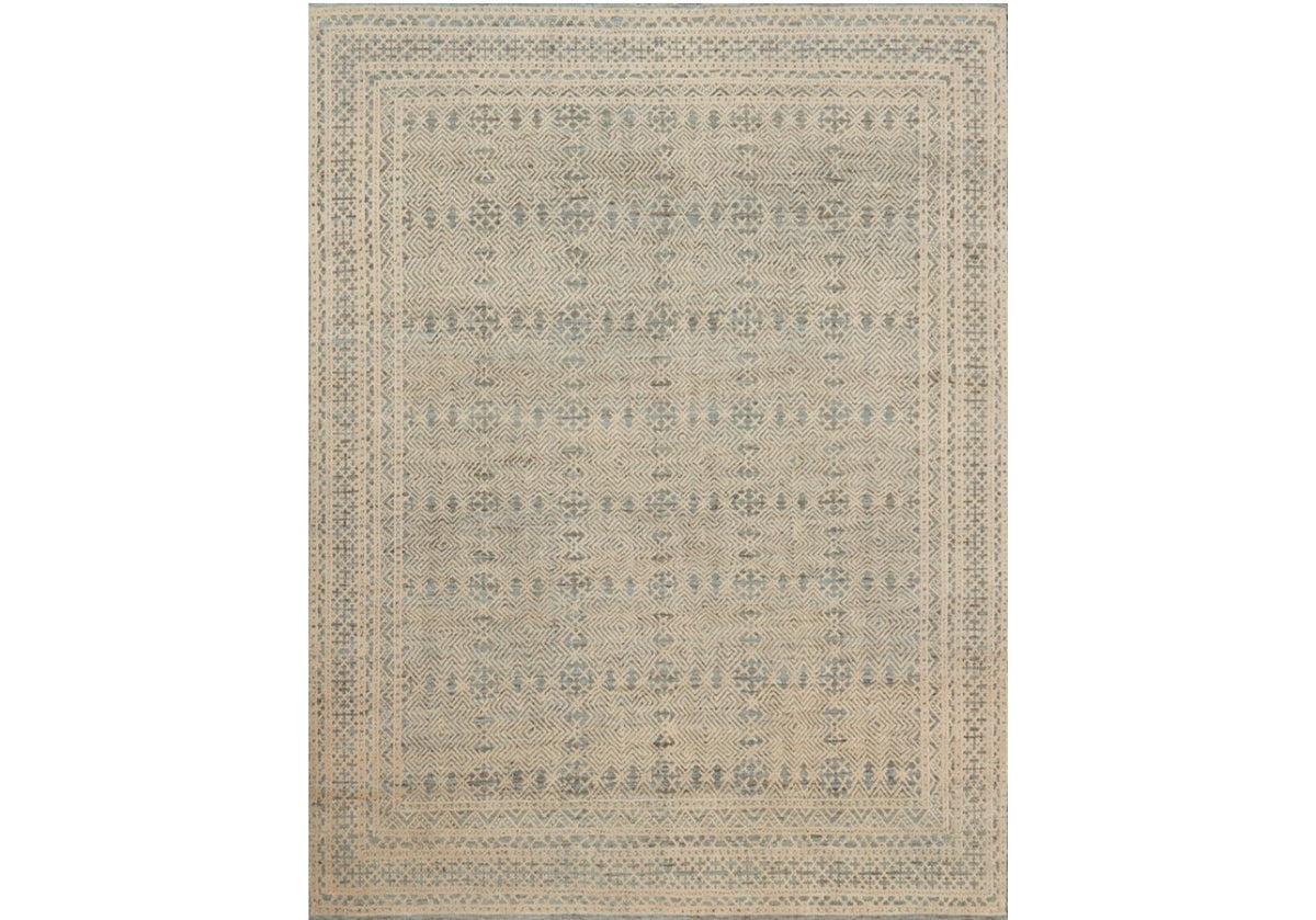 ORIGIN BLUE & NATURAL RUG