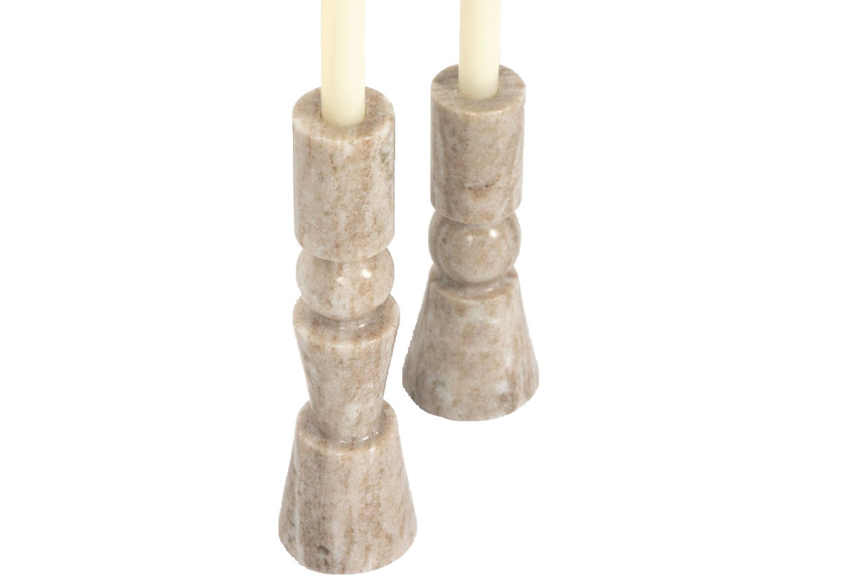 ROSETTE TAPER CANDLESTICKS