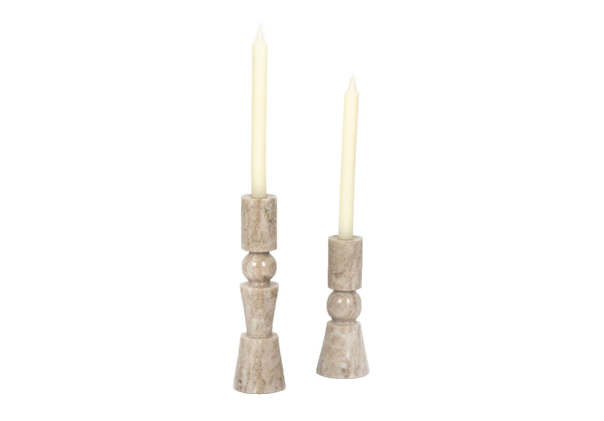 ROSETTE TAPER CANDLESTICKS