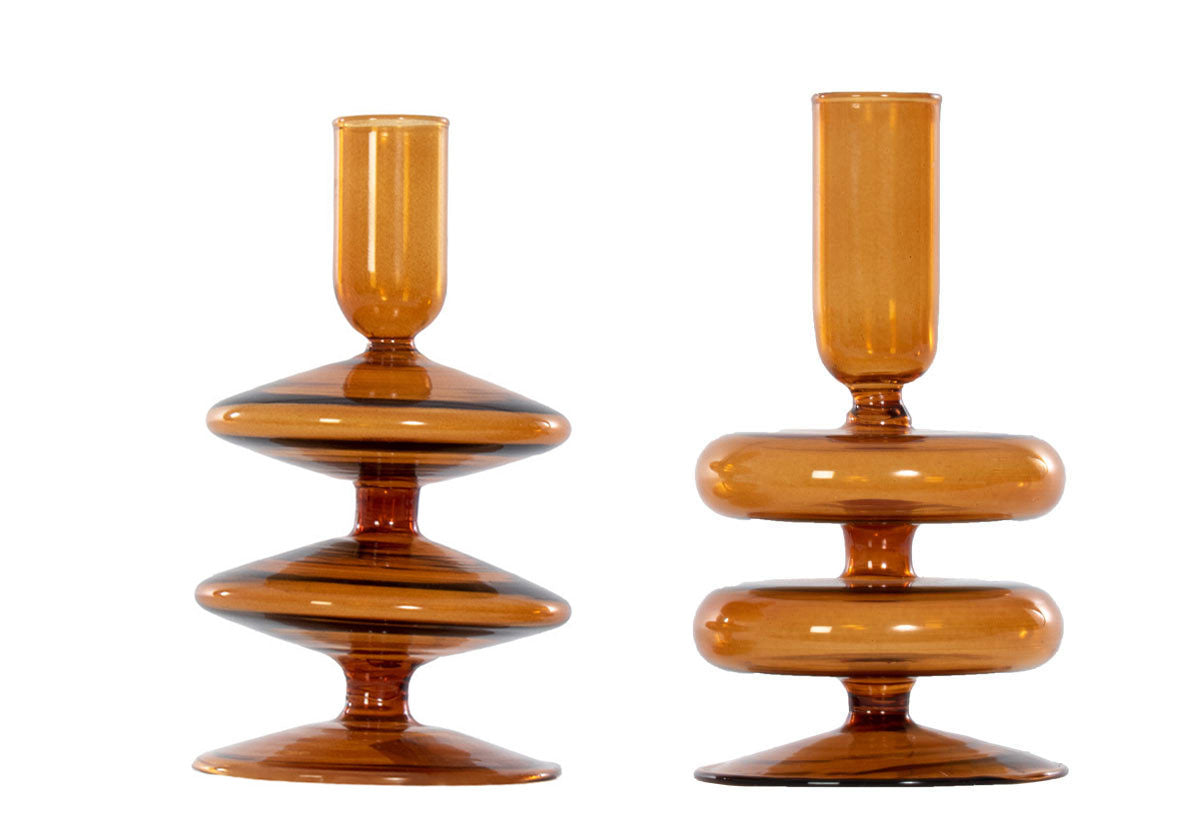 SAFFRON CANDLE HOLDER | STACKED