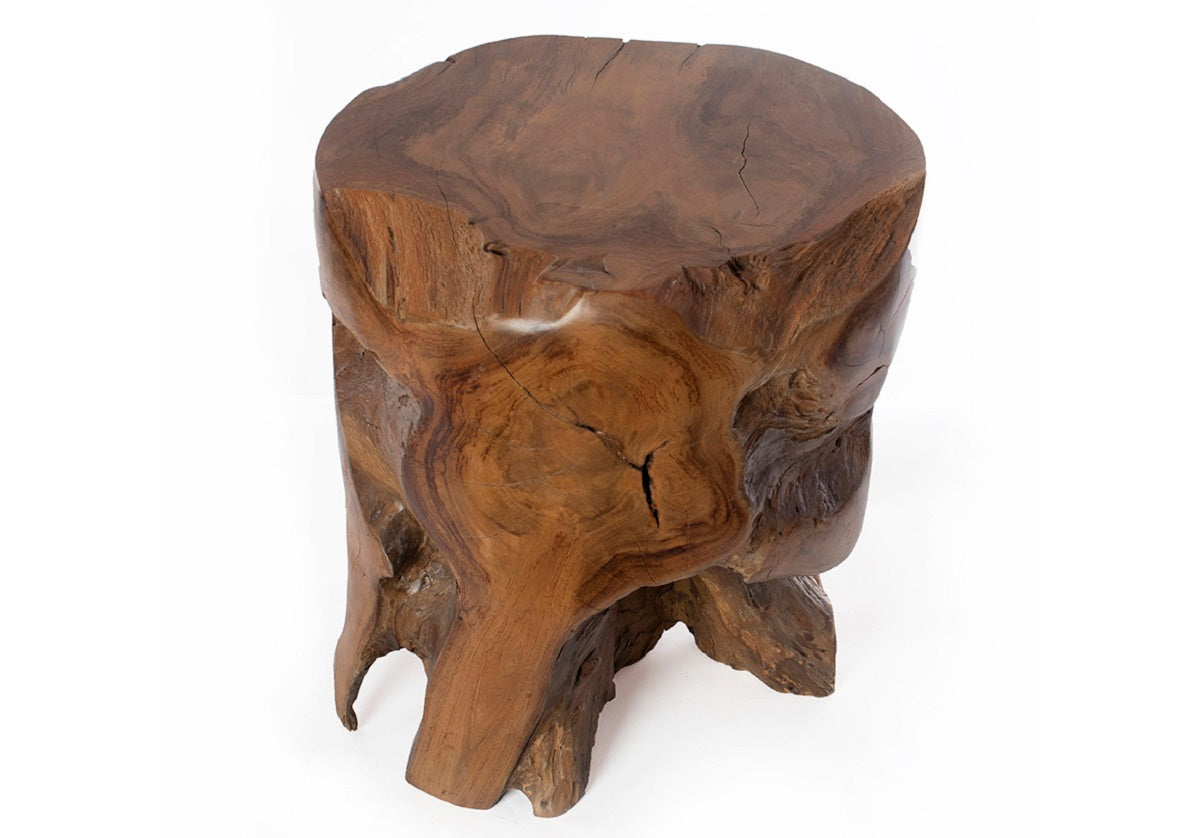 TEAK ROOT STOOL