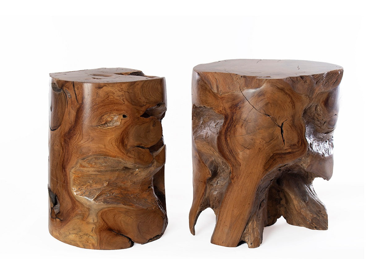 TEAK ROOT STOOL