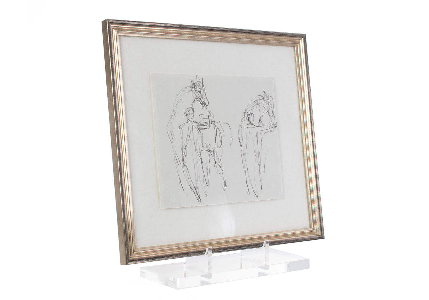 H Frame Acrylic Easel Stand  Transparent and Elegant Design