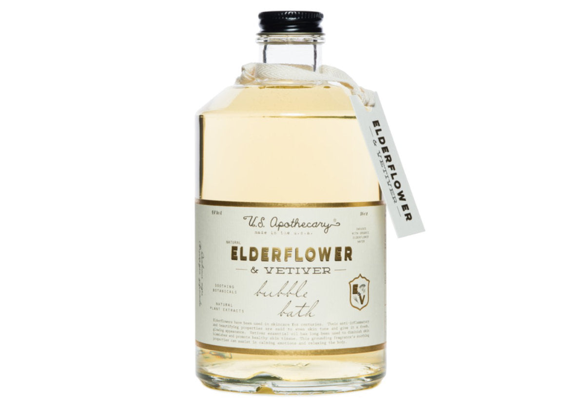 ELDERFLOWER & VETIVER BATH ELIXIR