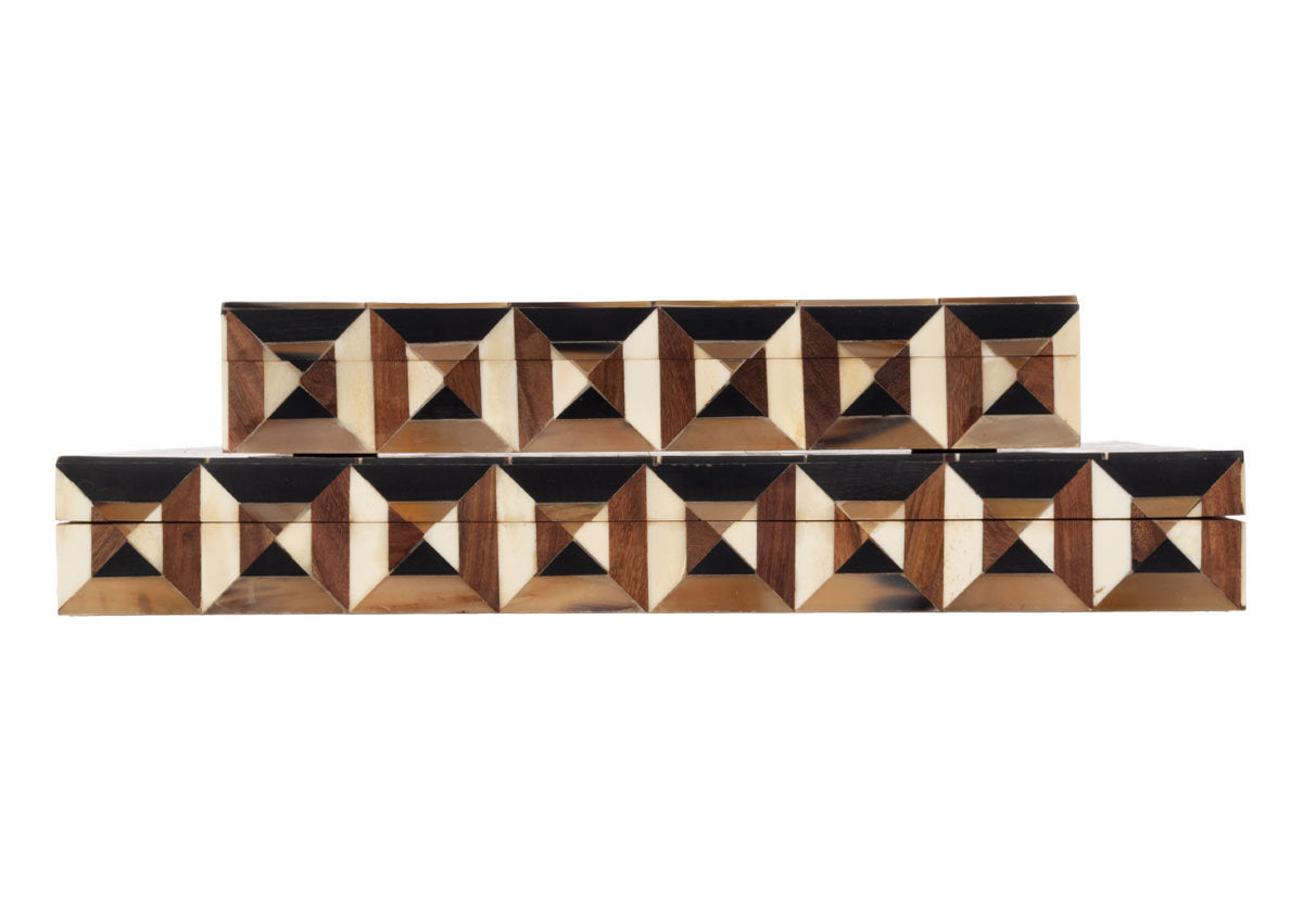 TRIANGLE MARQUETRY BOX