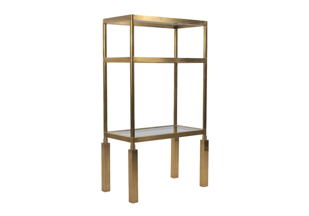 brass beatrice etagere facing right side of screen 