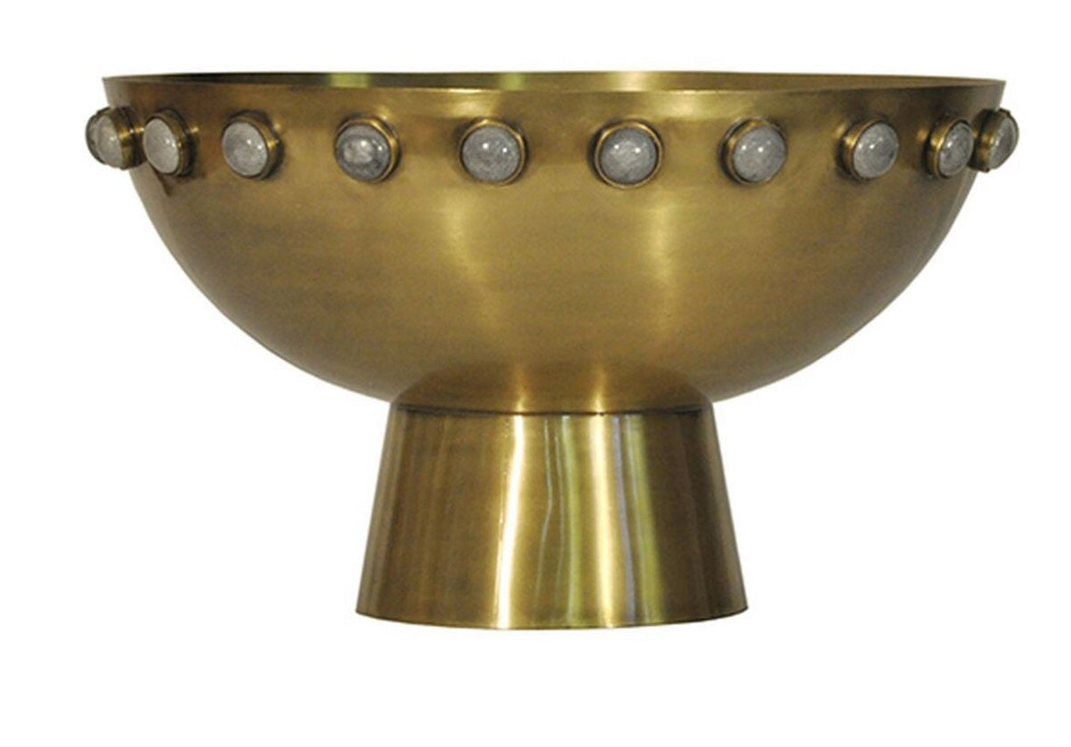 HARVEY BRASS BOWL  Alice Lane Home Collection
