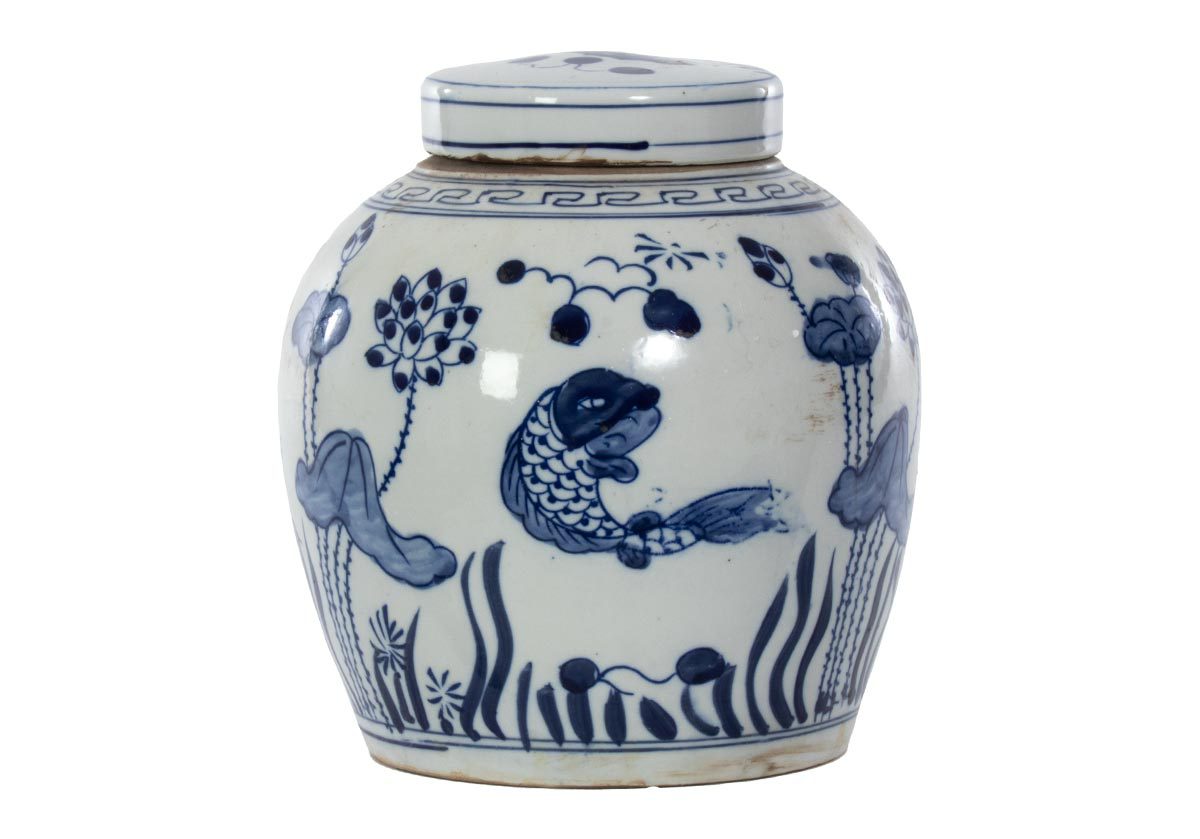 KOI TEMPLE JAR