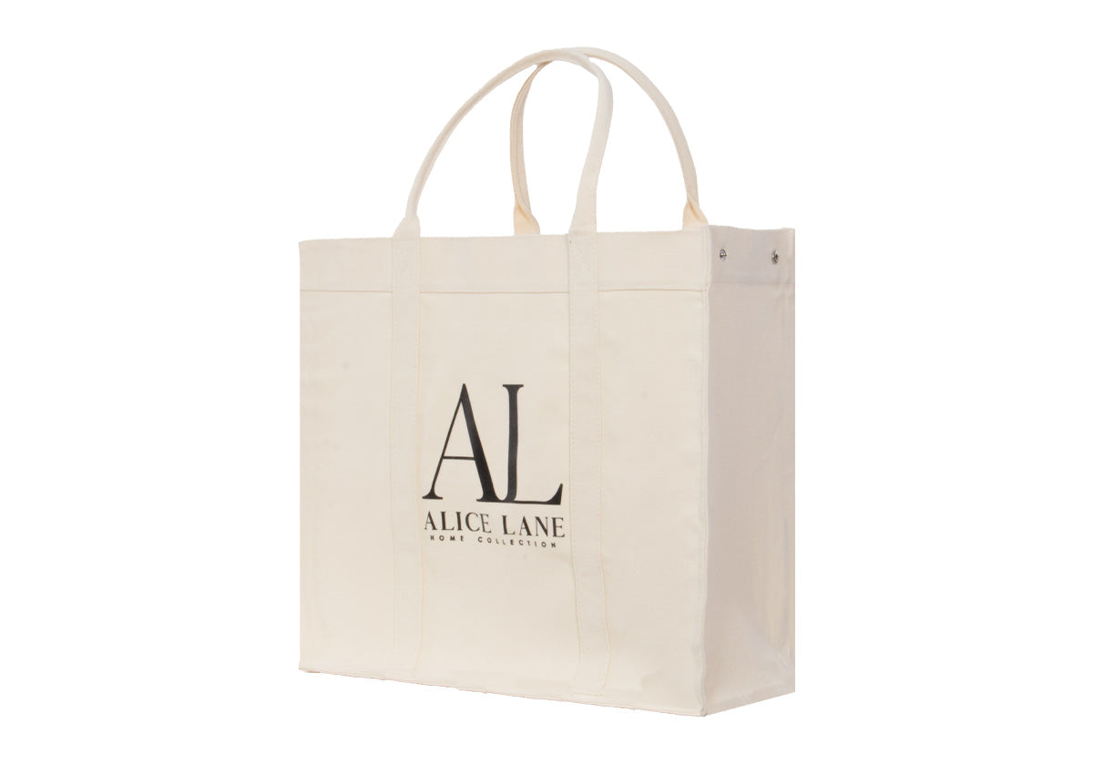 left facing tote bag from alice lane home collection