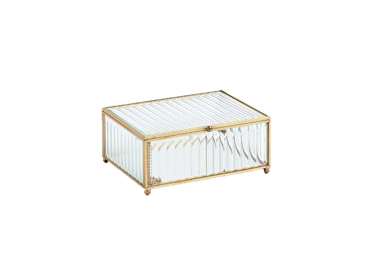 REEDED GLASS BOX