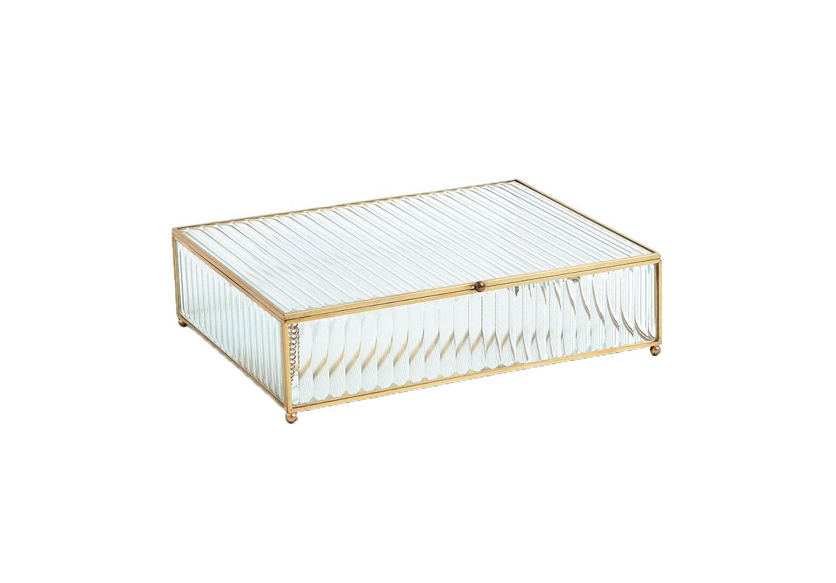 REEDED GLASS BOX