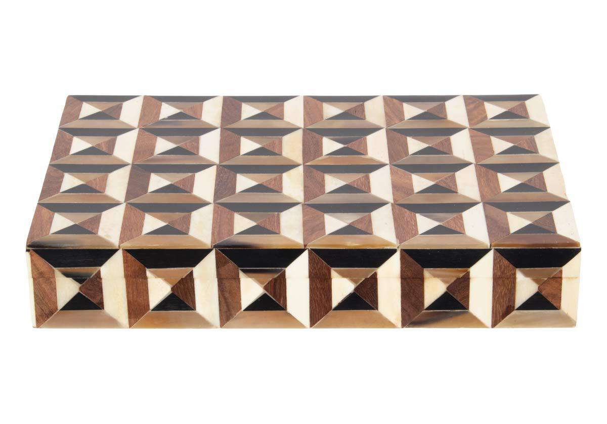 TRIANGLE MARQUETRY BOX