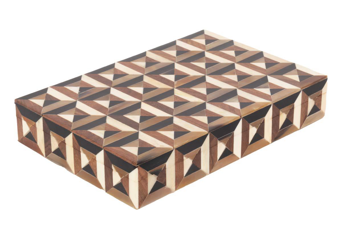 TRIANGLE MARQUETRY BOX