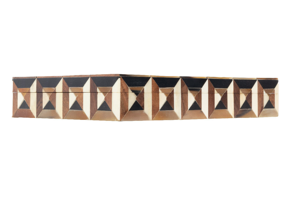 TRIANGLE MARQUETRY BOX