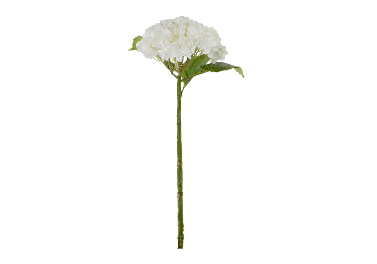 White Real Touch Hydrangea Pick